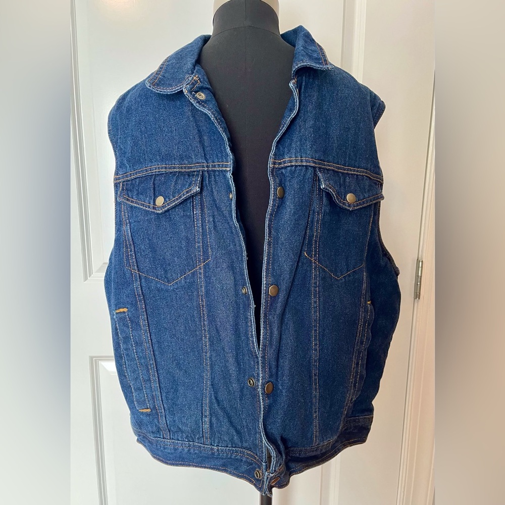 Guide Gear Men's Blue Denim Utility Vest